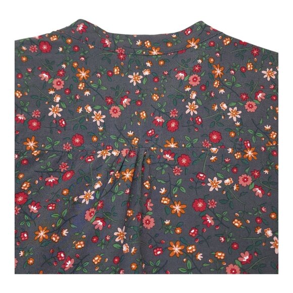 Matilda Jane Womens M Floral Button-Down Tunic Top 100% Rayon - Picture 6 of 13